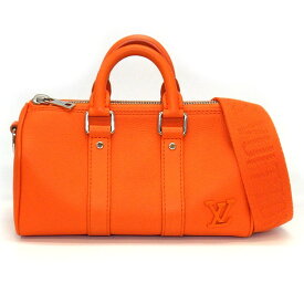 【最大3万円OFFクーポン配布中】 ルイ・ヴィトン Louis Vuitton ハンドバッグ ショルダーバッグ キーポル XS M81004 オレンジ LV アエログラム 【中古】