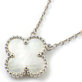 ヴァンクリーフ＆アーペル Van Cleef & Arpels ネックレス ヴィンテージアルハンブラ VCARF48700 ホワイト シェル K18WG 【中古】