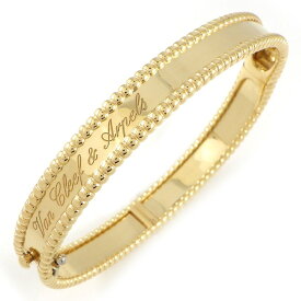 【20日限定★ポイント3倍】 ヴァンクリーフ＆アーペル Van Cleef & Arpels バングル ペルレ シニアチュール ミディアム VCARP3K600 K18YG / #S 【中古】