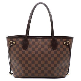 ルイ・ヴィトン Louis Vuitton トートバッグ ネヴァーフル PM 2010年 N51109 ブラウン ダミエ エベヌ 【中古】