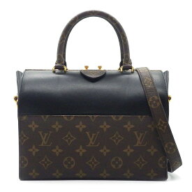 ルイ・ヴィトン Louis Vuitton ハンドバッグ ショルダーバッグ スピーディ ドクター 25 2018年製 M51468 ブラウン ブラック モノグラムキャンバス レザー 【中古】