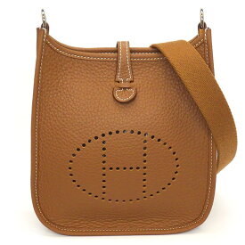 エルメス HERMES ショルダーバッグ エヴリン TPM W刻印 2024年 ゴールド トリヨンクレマンス シルバー金具 【中古】