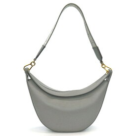 【15日限定★ポイント3倍】 ロエベ LOEWE ショルダーバッグ・ホーボーバッグ ルナ スモール A923PL9X07 アッシュグレー サテンカーフスキン ゴールド金具 【中古】