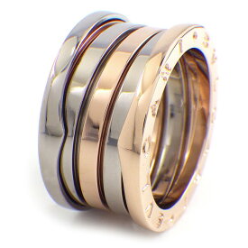 ブルガリ BVLGARI リング B-zero1 ビーゼロワン 354917 4バンド K18PG K18WG 13号 / #54 【箱・保付き】 【中古】