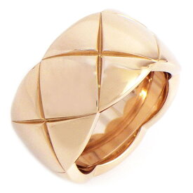 【15日限定★ポイント3倍】 シャネル CHANEL リング ココクラッシュ ラージ J10818 マトラッセ キルティング K18BG 10.5号 / #50 【中古】