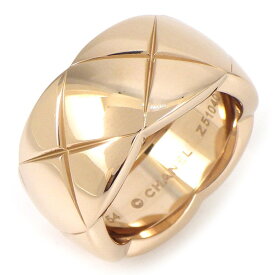 【15日限定★ポイント3倍】 シャネル CHANEL リング ココクラッシュ ラージ J10818 マトラッセ キルティング K18BG 14号 / #54 【中古】