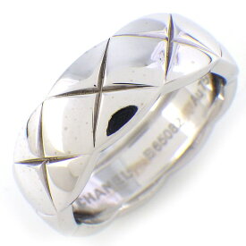 【15日限定★ポイント3倍】 シャネル CHANEL リング ココクラッシュ ミディアム J10570 K18WG 12号 / #52 【中古】