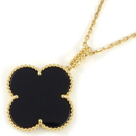 ヴァンクリーフ＆アーペル Van Cleef & Arpels ロングネックレス マジックアルハンブラ VCARO49M00 オニキス K18YG 【中古】