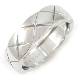 【15日限定★ポイント3倍】 シャネル CHANEL リング ココ クラッシュ ミディアム J10570 K18WG 19.5号 / #60 【中古】