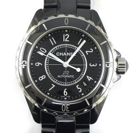【最大3万円OFFクーポン配布中】 シャネル CHANEL 腕時計 J12 H0685 デイト 回転ベゼル 夜光インデックス 夜光針 ブラック文字盤 SS ブラックセラミック 自動巻き 【中古】