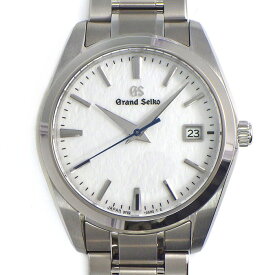 【最大1万円OFFクーポン★クリスマスセール】 グランドセイコー Grand Seiko 腕時計 ヘリテージコレクション SBGX355/9F62-0AR0 デイト ホワイト 雪白パターン文字盤 チタン クオーツアナログ 【箱・保付き】 【中古】