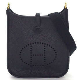 【最大3万円OFFクーポン配布中】 エルメス HERMES ショルダーバッグ エヴリンTPM W刻印 2024年製 ノワール トリヨンクレマンス レザー ゴールド金具 【中古】