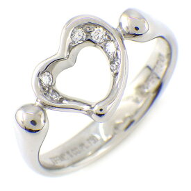 【最大3万円OFFクーポン配布中】 ティファニー Tiffany & Co. リング オープンハート ダイヤモンド PT950 10.5号 【中古】