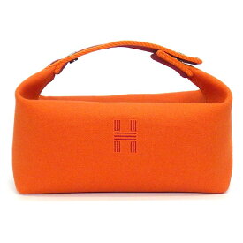 【最大3万円OFFクーポン配布中】 エルメス HERMES バス用ポーチ/ハンドバッグ ブリッド・ア・ブラック PM オランジュ・フー コットン シルバー金具 【中古】