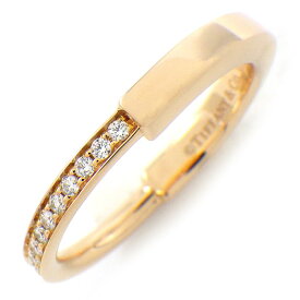 【最大3万円OFFクーポン配布中】 ティファニー Tiffany & Co. リング ロック 72344707 ハーフ サークル ダイヤモンド 計0.14ct K18PG 11号 【中古】