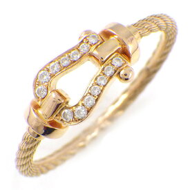 【最大3万円OFFクーポン配布中】 フレッド FRED リング フォース10 スモール 4B0967 ツイスト パヴェ 14ポイント ダイヤモンド 計0.04ct K18PG 11号 / #51 【箱・保付き】 【中古】