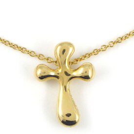 【最大3万円OFFクーポン配布中】 ティファニー Tiffany & Co. ネックレス スモールクロス K18YG 【中古】