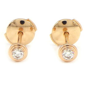 【最大3万円OFFクーポン配布中】 カルティエ Cartier ピアス ダムール XS ディアマン レジェ CRB8301214 ダイヤモンド 計0.08ct K18PG 【中古】