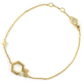 【最大3万円OFFクーポン配布中】 ショーメ Chaumet ブレスレット ビーマイラブ ハニカム 1ポイント ダイヤモンド K18YG 【箱・保付き】 【中古】