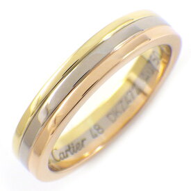 【最大3万円OFFクーポン配布中】 カルティエ Cartier リング ヴァンドーム トリニティ ウェディング B4052248 スリーカラー K18PG K18WG K18YG 8号 / #48 【箱・保付き】 【中古】