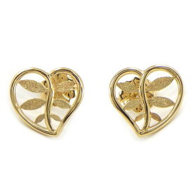 【最大3万円OFFクーポン配布中】 ティファニー Tiffany & Co. ピアス ハート リーフ K18YG 【中古】