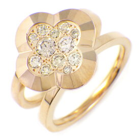 カシケイ KASHIKEY リング アンフォゲッタブル モティーフ ダブルリング パヴェ ダイヤモンド 計0.40ct K18PG 12号 / 52 【中古】