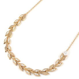 ティファニー Tiffany & Co. ネックレス ビクトリア ヴァイン イースト ウエスト 69523447 1ポイント マーキスカット ダイヤモンド パヴェ ラウンドブリリアントカット ダイヤモンド 計0.52ct K18PG 【中古】