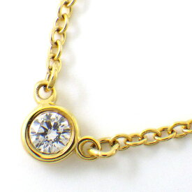 ティファニー Tiffany & Co. ネックレス バイザヤード シングル 60017719 1ポイント ダイヤモンド 0.05ct K18YG 【中古】