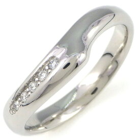 ティファニー Tiffany & Co. リング オープンハート 5ポイント ダイヤモンド PT950 10号 【中古】