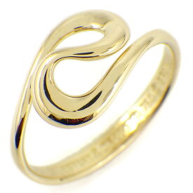 ティファニー Tiffany & Co. リング オープン ウェーブ K18YG 8.5号 【中古】