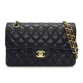 シャネル CHANEL ショルダーバッグ マトラッセ23 クラシック スモール A01113 2018年製 ブラック/ボルドー ラムスキン 【中古】