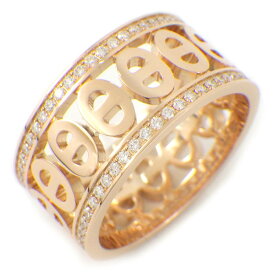 【レビュー1000件記念★対象品3％OFF&10日限定P3倍】 エルメス HERMES リング シェーヌダンクル ディヴィーヌ PM H222634B 00052 98ポイント ダイヤモンド 計0.42ct K18PG 12号 / #52 【箱・保付き】 【中古】