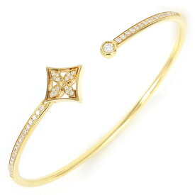 ルイ・ヴィトン LOUIS VUITTON バングル ツィスト ブロッサム Q95712 モノグラム スター 1ポイント ダイヤモンド 0.05ct 51ポイント ダイヤモンド 計0.35ct K18YG / #M 【中古】