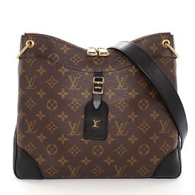 【レビュー1000件記念★対象品3％OFF】 ルイ・ヴィトン LOUIS VUITTON ショルダーバッグ オデオン NM M45352 ノワール レザー モノグラムキャンバス ゴールド金具 【中古】
