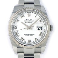 【終了間近！3％OFFクーポン★15日限定P3倍】 ロレックス Rolex 腕時計 デイトジャスト 116234 ホワイト…