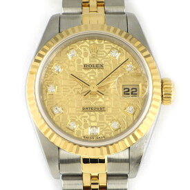 ロレックス Rolex 腕時計 デイトジャスト 79173G K番 2001年製 シャンパン コンピューター文字盤 彫コン ホリコン デイト K18YG SS 自動巻き 【中古】