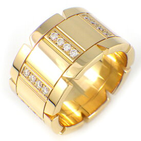 【15日限定★最大3万円OFF＆P3倍★】 カルティエ Cartier リング タンクフランセーズ LM ダイヤモンド K18YG 10号 / #50 【中古】