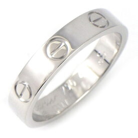 【レビュー1000件記念★対象品3％OFF&5日限定P3倍】 カルティエ Cartier リング ラブ スモールモデル SM B4049600 K18WG 9号 / #49 【中古】