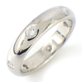 【レビュー1000件記念★対象品3％OFF&5日限定P3倍】 カルティエ Cartier リング ステラ 6ポイント ダイヤモンド K18WG 9.5号 / #50 【中古】