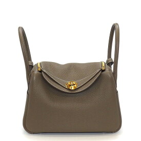 【レビュー1000件記念★対象品3％OFF】 エルメス HERMES ショルダーバッグ/ハンドバッグ リンディ 26 B刻印 2023年 エトゥープ トリヨンクレマンス ゴールド金具 【中古】
