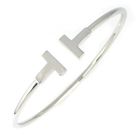 【15日限定★最大3万円OFF＆P3倍★】 ティファニー Tiffany & Co. バングル Tワイヤー ミディアム 60010733 K18WG / #M 【中古】