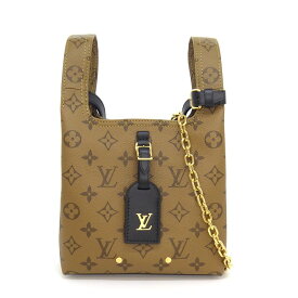 【最大1万円OFF★スプリングセール】 ルイ・ヴィトン LOUIS VUITTON ショルダーバッグ アトランティス BB M46816 モノグラムリバースキャンバス ブラック カウハイドレザー 【中古】