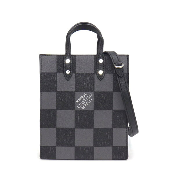 【最大3万円OFFクーポン★スペシャルセール】 ルイ・ヴィトン LOUIS VUITTON ショルダーバッグ サックプラ XS N60479 ノワール ダミエチェッカーボードキャンバス レザー 【中古】
