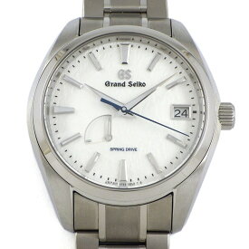 【最大1万円OFF★スプリングセール】 グランドセイコー Grand Seiko 腕時計 ヘリテージコレクション SBGA211/9R65-0AE0 デイト 裏スケ パワーリザーブ表示 雪白パターン文字盤 チタン スプリングドライブ 【箱・保付き】 【中古】