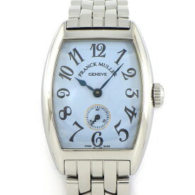 【最大1万円OFF★スプリングセール】 フランクミュラー FRANCK MULLER 腕時計 トノウカーベックス 1750S6 スモールセコンド ブルー文字盤 SS 手巻き 【中古】