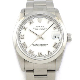 【最大1万円OFF★スプリングセール】 ロレックス Rolex 腕時計 デイトジャスト 78240 A番 1998年-1999年製 ローマンインデックス ホワイト文字盤 SS 自動巻き 【中古】