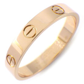 【最大3万円OFFクーポン★スペシャルセール】 カルティエ Cartier リング ラブ スモールモデル SM B4085259 K18PG 18.5号 / #59 【中古】