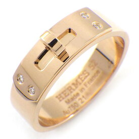 エルメス HERMES リング ケリー PM H109041B 4ポイント ダイヤモンド 計0.02ct K18PG 12号 / #52 【中古】