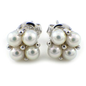 ミキモト MIKIMOTO ピアス PE-1775PU アコヤ真珠 3.5mm珠 K18WG 【中古】