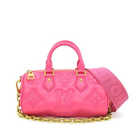ルイ・ヴィトン LOUIS VUITTON ハンドバッグ パピヨン BB M59826 ドラゴンフルーツ バブルグラムレザー ゴールド金具 【中古】
